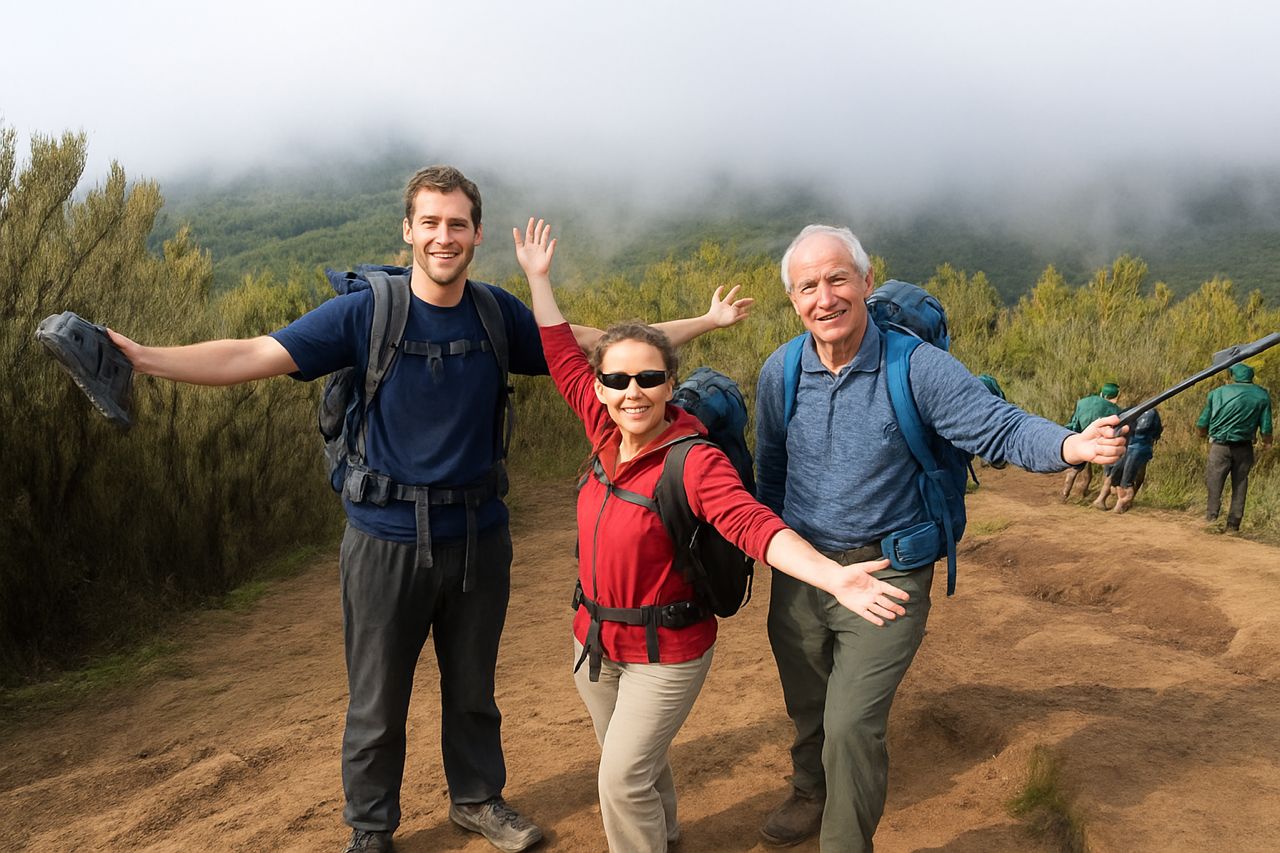 Family on Kilimanjaro