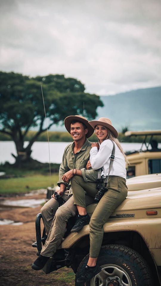 Aisha and Daniel on their Kilimanjaro honeymoon climb